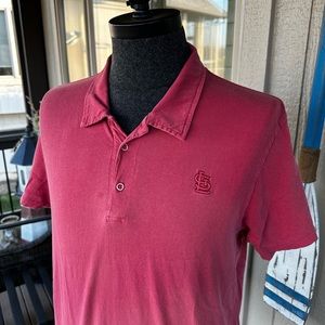 ‘47 ⚾️ Men’s All Cotton Nantucket Red ‘St. Louis Cardinals’ Polo Shirt - Sz LRG